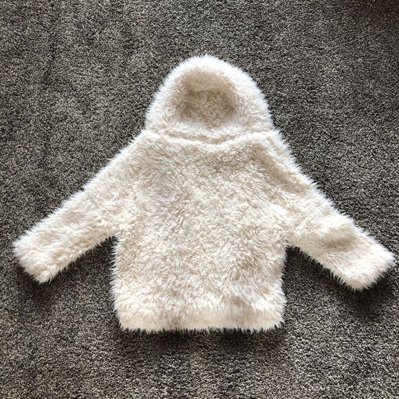 Love Tree Women's Juniors‎ Soft Faux Fur Cropped Hooded Coat Size M - Picture 6 of 6